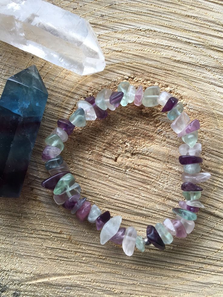 Fluorite Chip Bracelet - Etsy