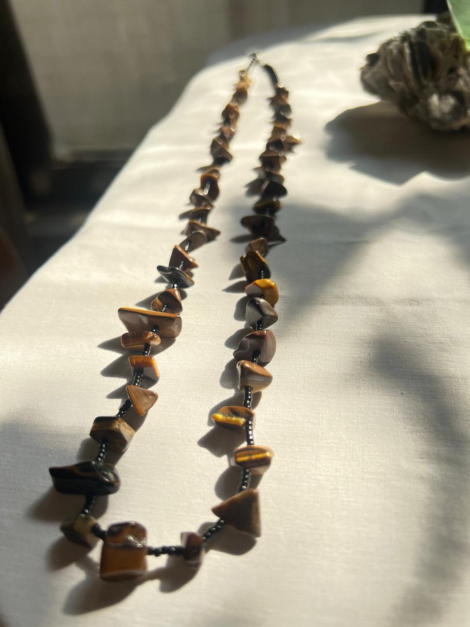 Tiger Eye Beads Necklace