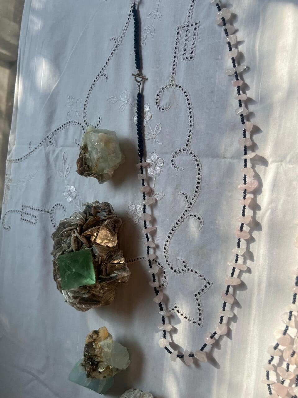 Rose Quartz Beaded Necklace