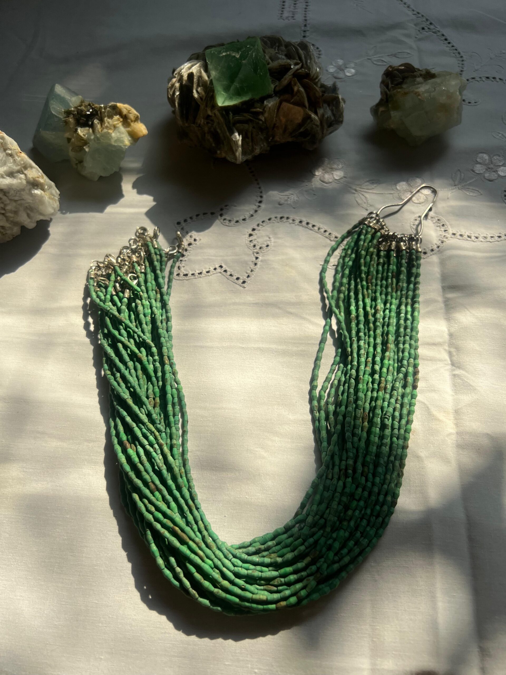 Nepali Feroza (Turquoise) Beaded Necklace