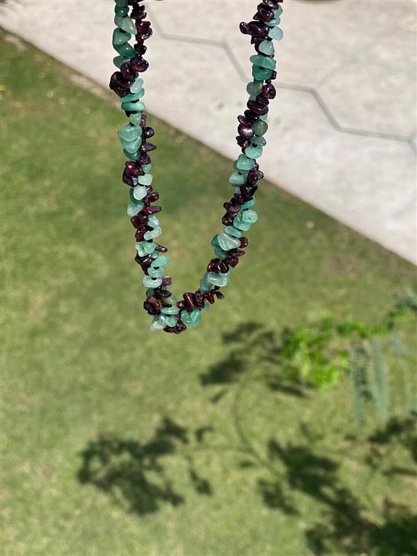 Jade & Garnet Necklace